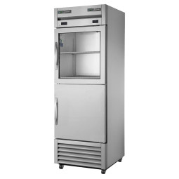 ARMOIRE POSITIVE / NÉGATIVE 1 PORTE BATTANTE VITRÉE et 1 PORTE BATTANTE PLEINE - T-23DT-1-G-1-HC~FGD01 - TRUE