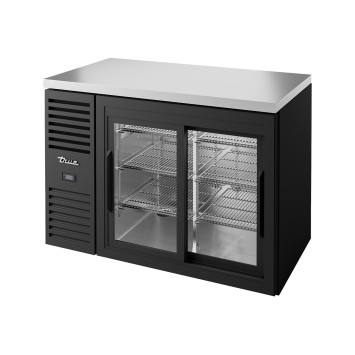 VITRINE DE BAR POSITIVE 2 PORTES COULISSANTES VITRÉES- TBR48-RISZ1-L-B-11-2 - TRUE