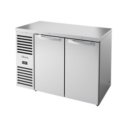 VITRINE DE BAR POSITIVE 2 PORTES BATTANTES PLEINES - TBR48-RISZ1-L-S-SS-2 - TRUE