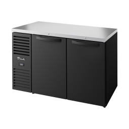 VITRINE DE BAR POSITIVE 2 PORTES BATTANTES PLEINES - TBR52-RISZ1-L-B-SS-2 - TRUE