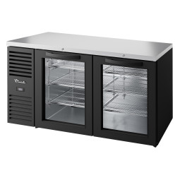 VITRINE DE BAR POSITIVE 2 PORTES BATTANTES VITRÉES - TBR60-RISZ1-L-B-GG-2 – TRUE