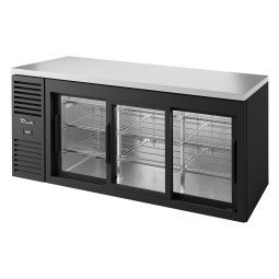 VITRINE DE BAR POSITIVE 3 PORTES COULISSANTES VITRÉES - TBR72-RISZ1-L-B-111-2 – TRUE