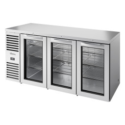 VITRINE DE BAR POSITIVE 3 PORTES BATTANTES VITRÉES - TBR72-RISZ1-L-S-GGG-2 – TRUE