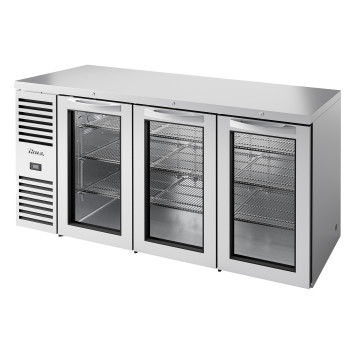 VITRINE DE BAR POSITIVE 3 PORTES BATTANTES VITRÉES - TBR72-RISZ1-L-S-GGG-2 – TRUE