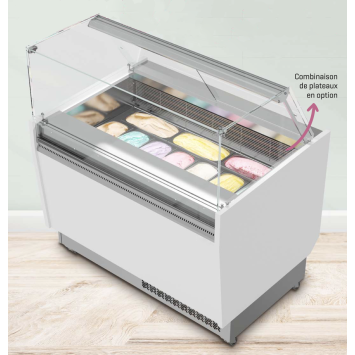 NAPOLI 1300 - Vitrine crème glacée 7 bacs