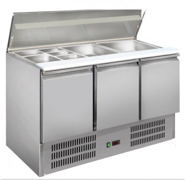 Saladette inox gastronorme GN1/1