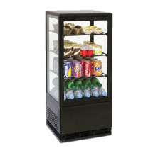 Mini vitrine réfrigérée à poser 78L Gamme Black