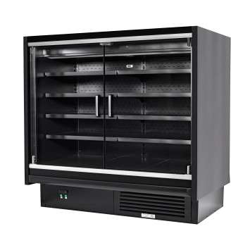 ALBERTVILLE 1900 - Vitrine murale Gamme Black avec portes battantes