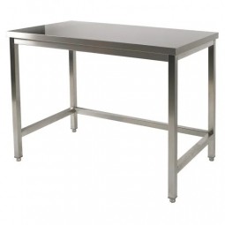 Table inox centrale - Gamme 800